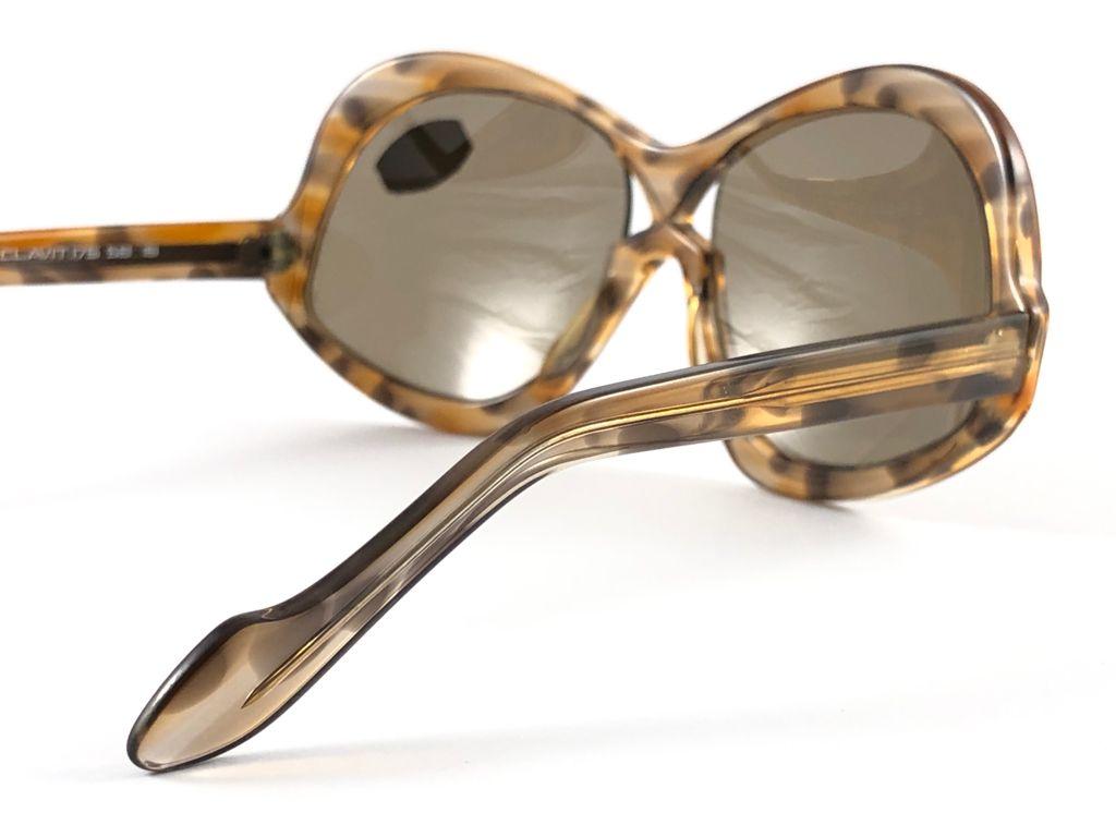 Vintage Rare Neostyle Clavit 175 Oversized 1970 Sunglasses For Sale 1