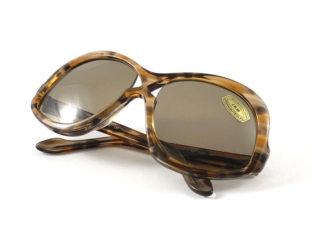 Vintage Rare Neostyle Clavit 175 Oversized 1970 Sunglasses For Sale 2