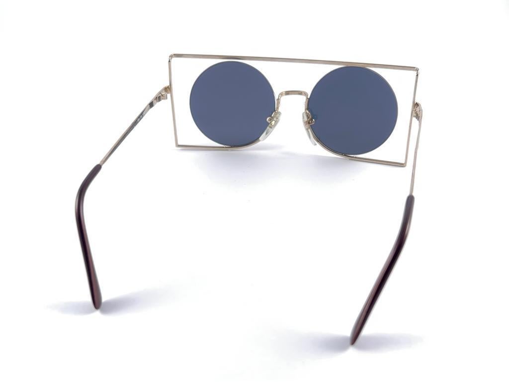 Vintage Rare Neostyle Inside Silver Lenses 1970 Sunglasses For Sale 6