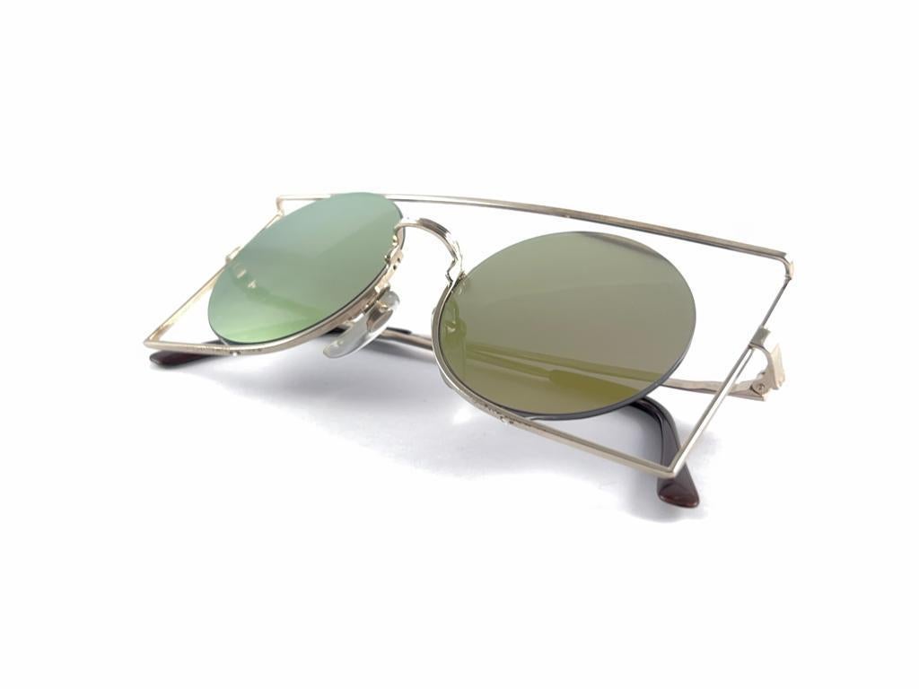 Vintage Rare Neostyle Inside Silver Lenses 1970 Sunglasses For Sale 2