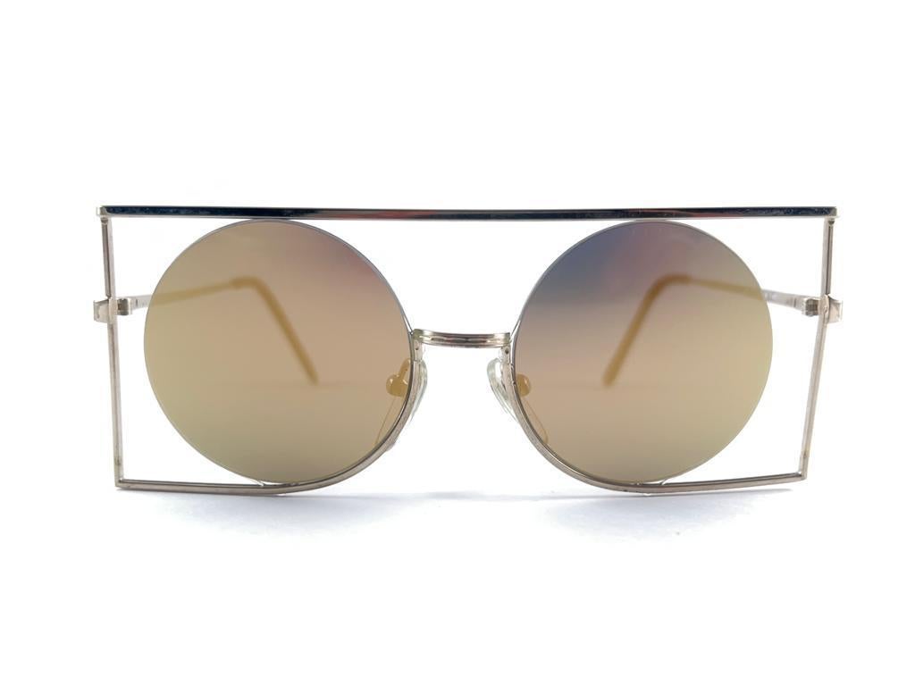 Vintage Rare Neostyle Inside Silver Lenses 1970 Sunglasses For Sale 5
