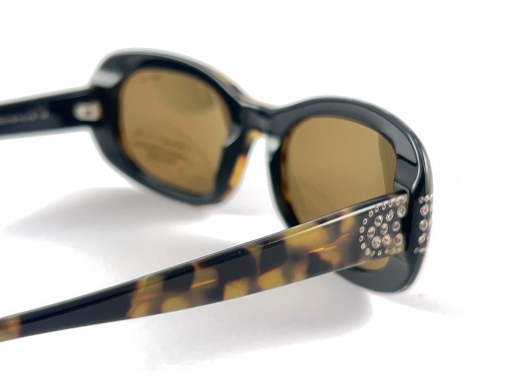 Vintage Rare NEOSTYLE Mozart Tortoise Oversized 1970 Sunglasses For Sale 6