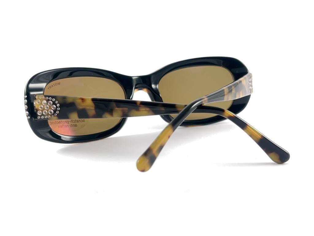 Vintage Rare NEOSTYLE Mozart Tortoise Oversized 1970 Sunglasses For Sale 10