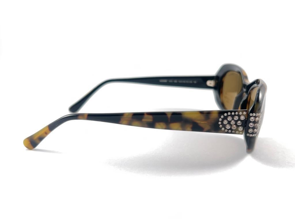 Seltene NEO Style Mozart Schildpatt-Sonnenbrille in Übergröße 1970 Damen im Angebot