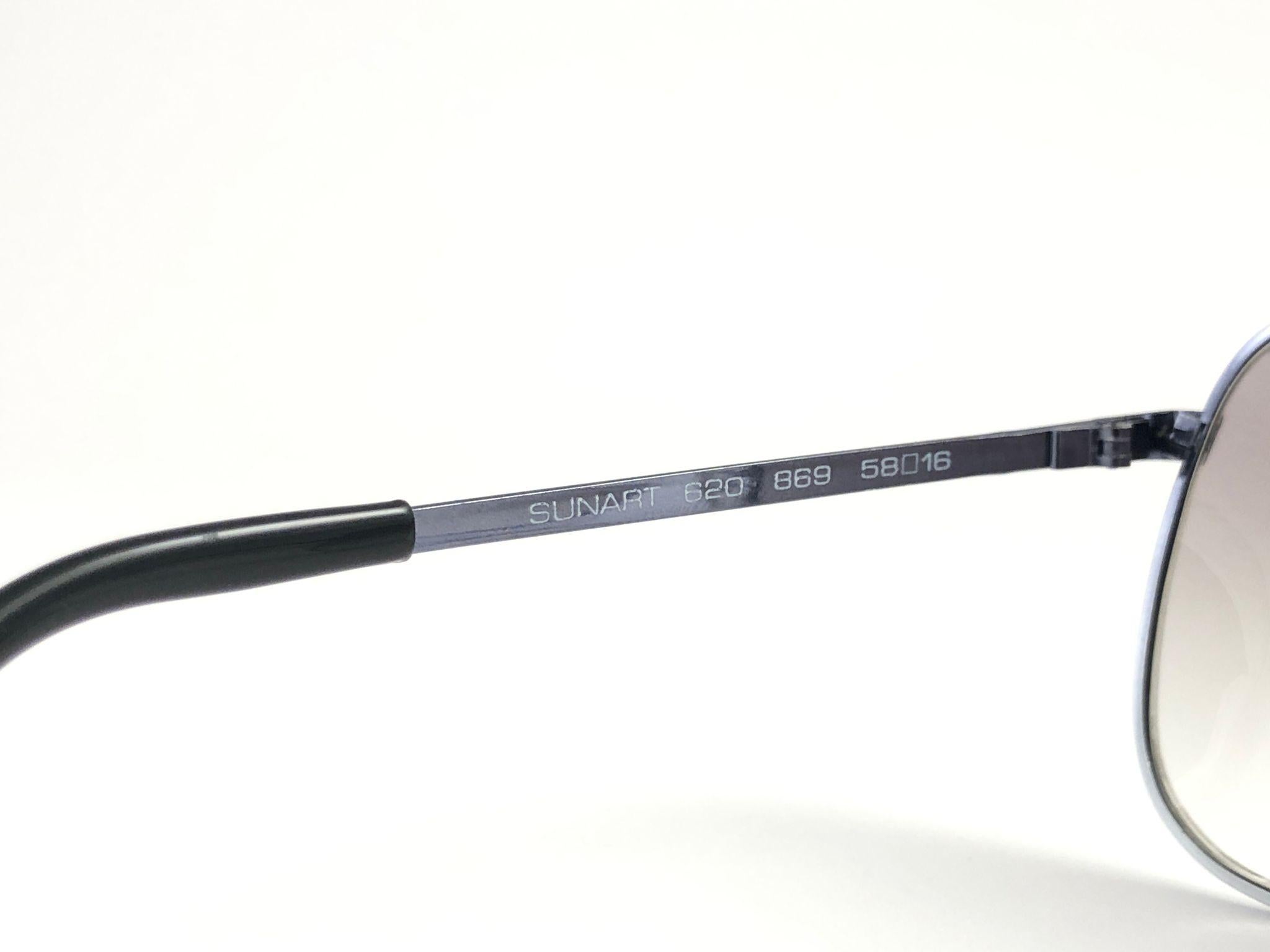 Vintage seltene übergroße graue Vintage-Sonnenbrille im Neostil 1970 in Übergröße Damen im Angebot