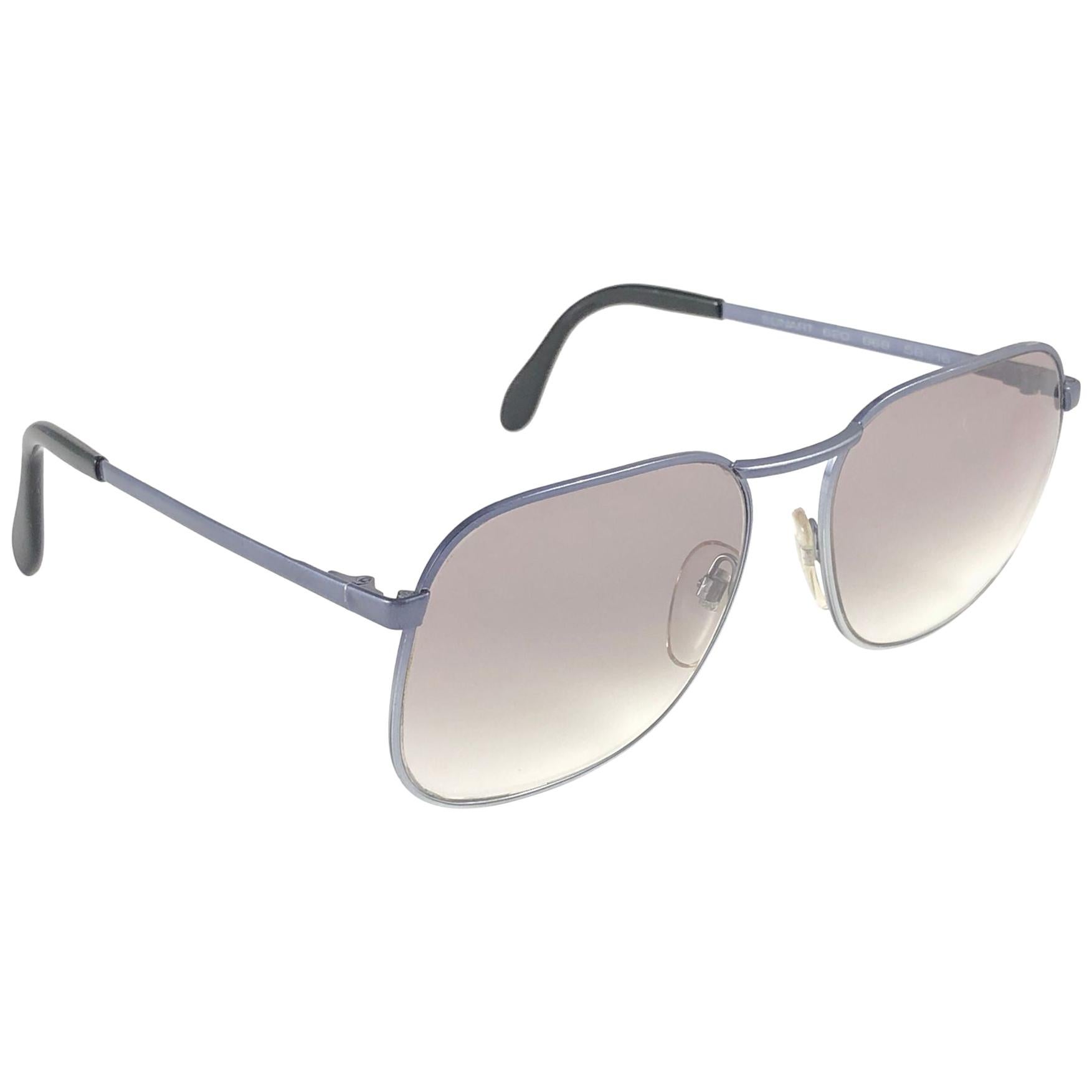 Vintage seltene übergroße graue Vintage-Sonnenbrille im Neostil 1970 in Übergröße im Angebot
