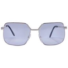 Vintage Rare Neostyle Smart Silver Matte Grey Changeable Lenses 1970 Sunglasses