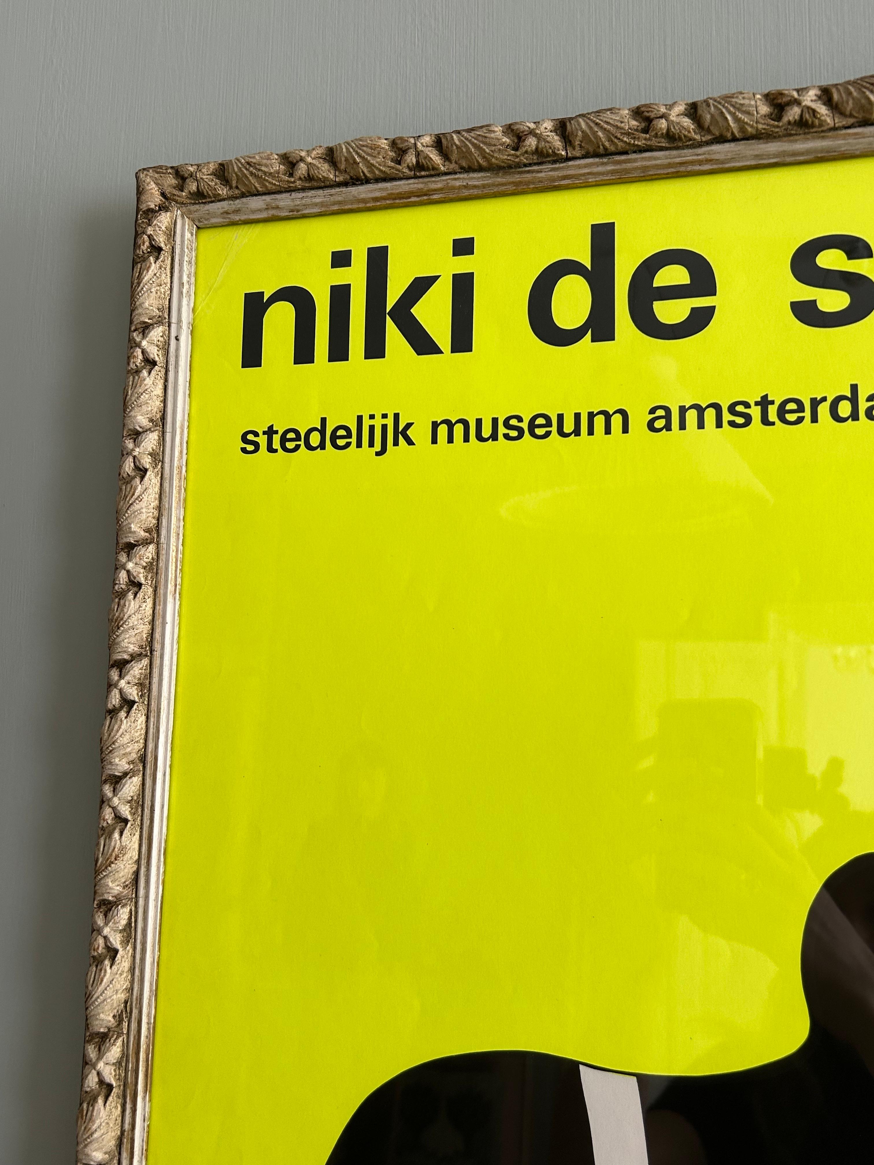 Néerlandais Affiche d'exposition rare Niki de Saint Phalle en sérigraphie, Hollande, 1967 en vente