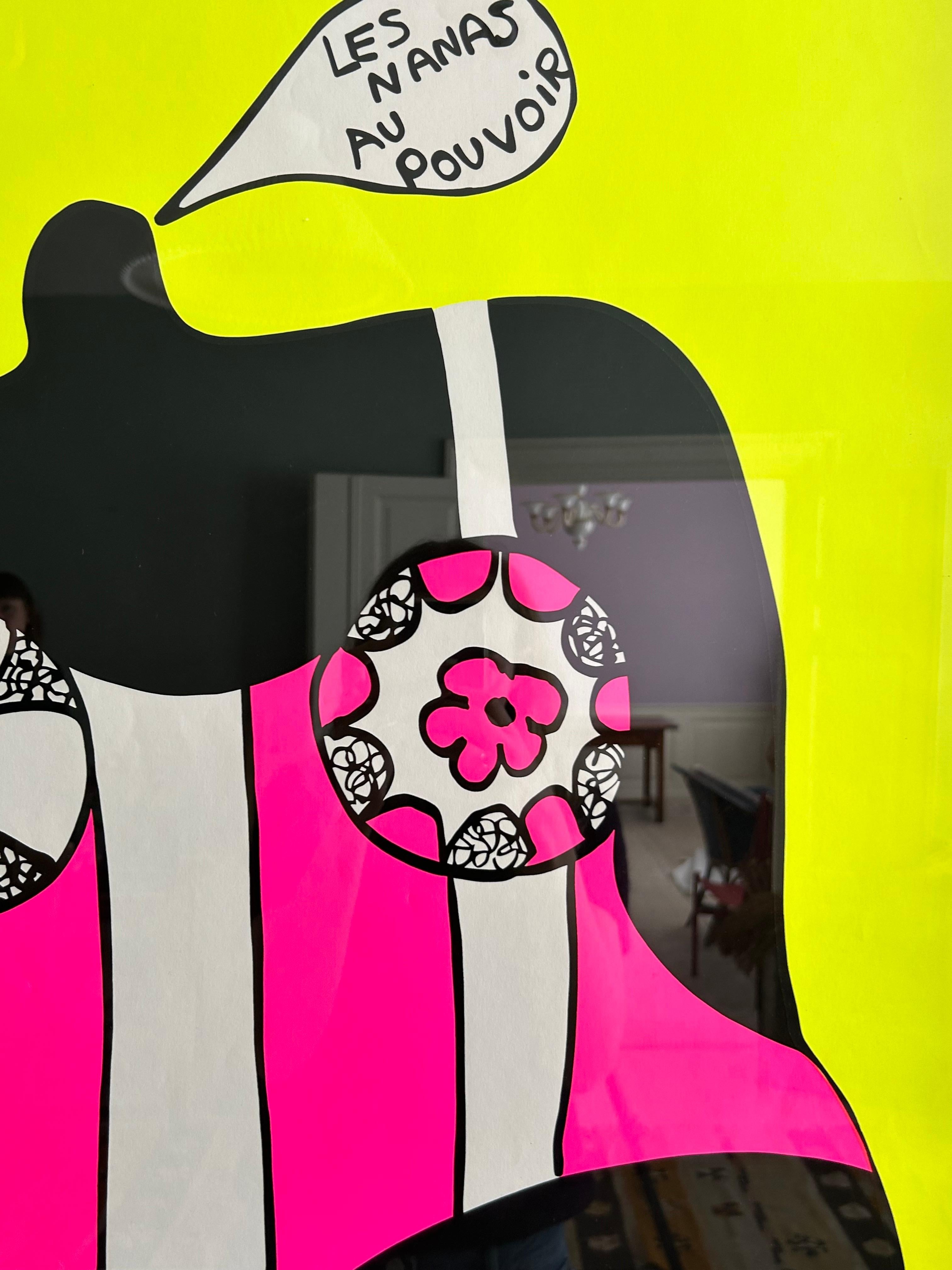 Affiche d'exposition rare Niki de Saint Phalle en sérigraphie, Hollande, 1967 Bon état - En vente à Copenhagen K, DK