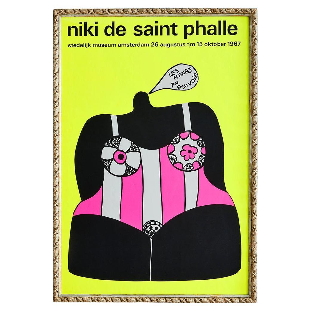 Affiche d'exposition rare Niki de Saint Phalle en sérigraphie, Hollande, 1967 en vente