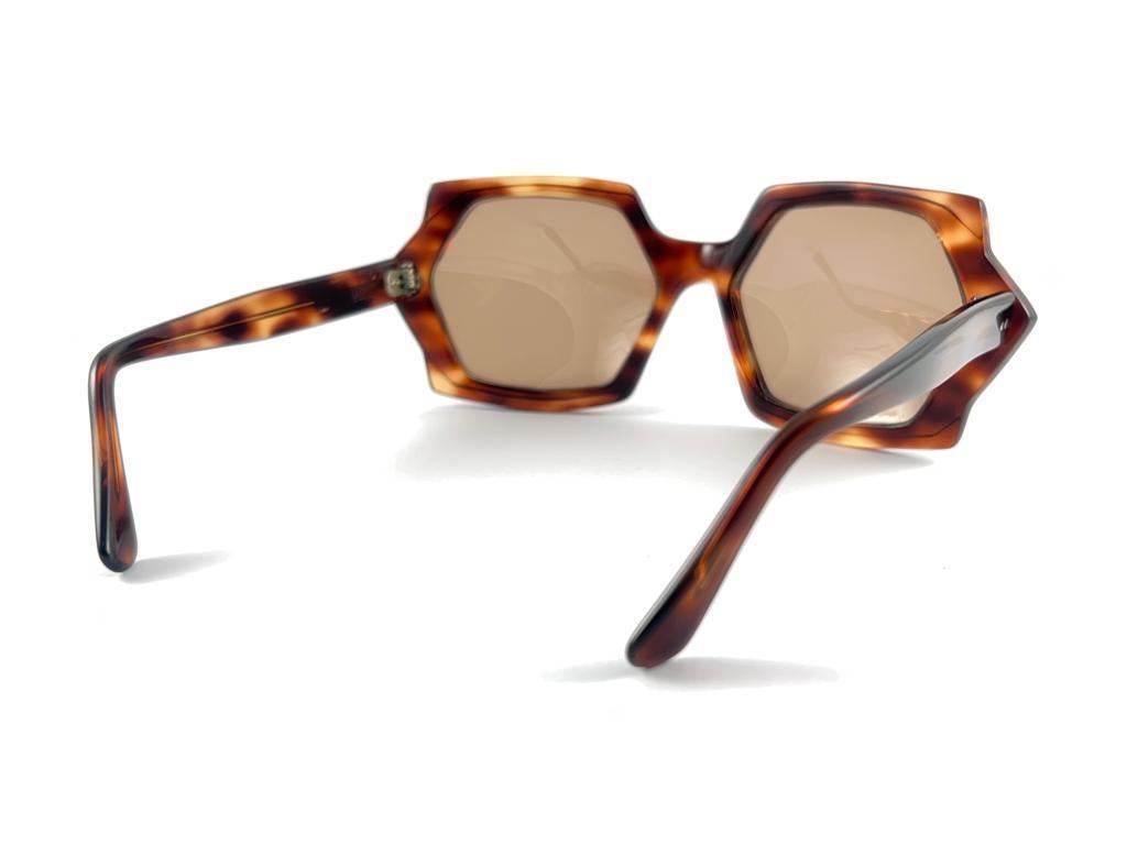Vintage Rare Oliver Goldsmith Dark Tortoise Made In England 1970'S Sunglasses 10