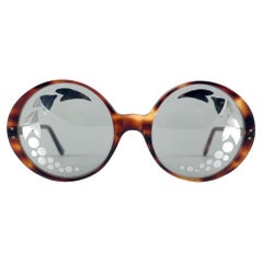 Seltene Oliver Goldsmith Vintage-Sonnenbrille mit besonderem akzentuiertem Objektiv, England 1970er Jahre