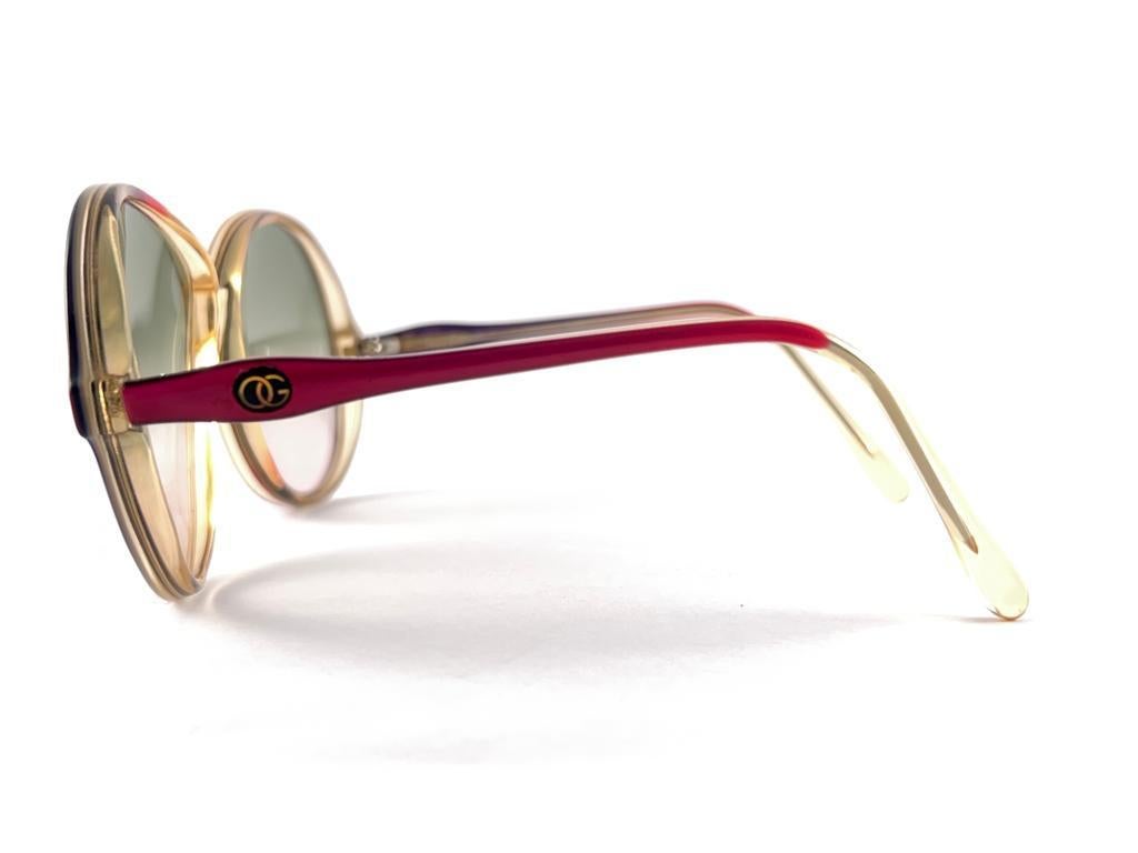 Vintage Rare Oliver Goldsmith Translucent Multicolour Sunglasses 60'S England For Sale 1