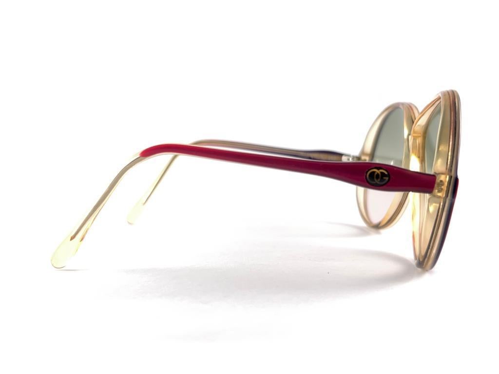 Vintage Rare Oliver Goldsmith Translucent Multicolour Sunglasses 60'S England For Sale 2