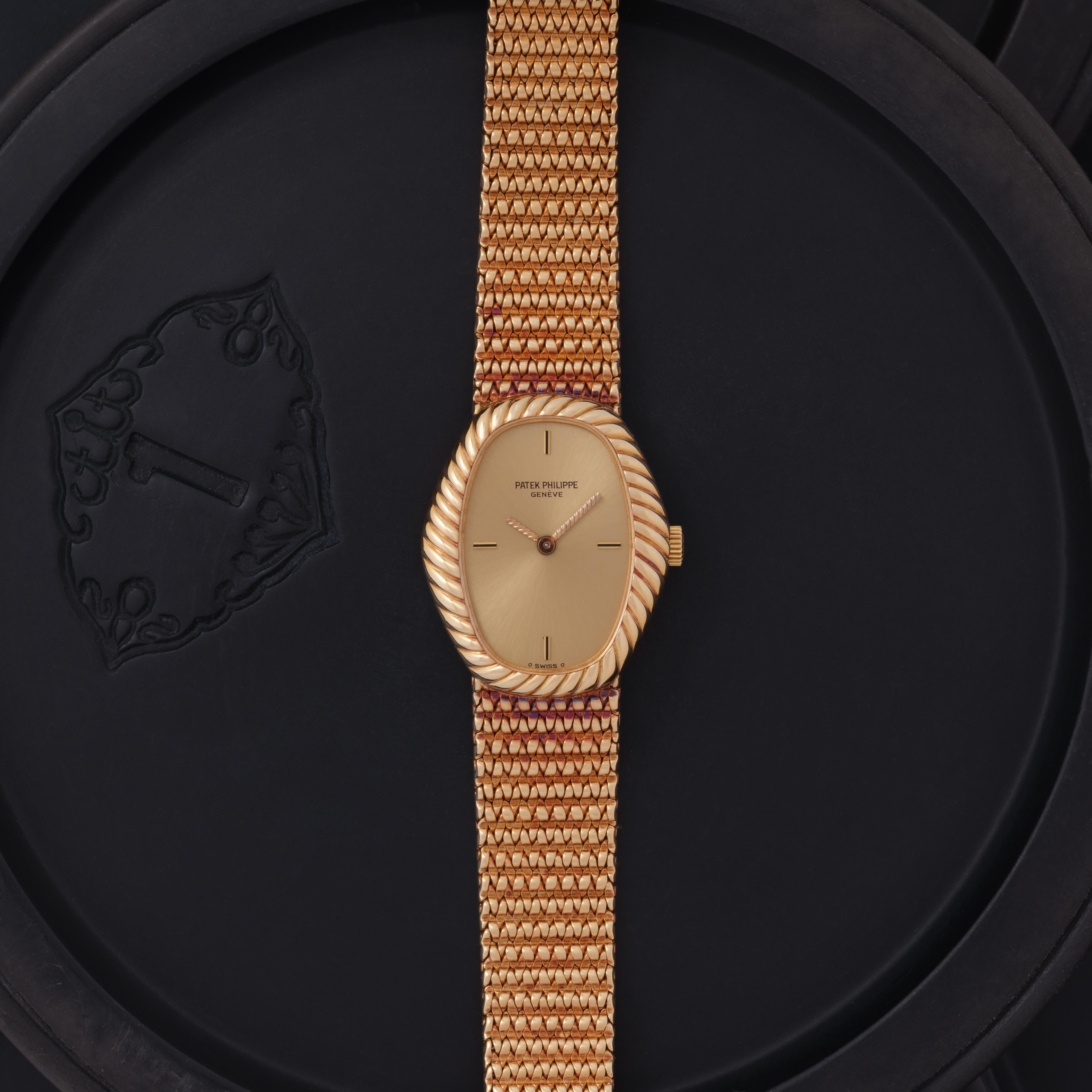 Vintage Rare Patek Philippe Model 4462/1 Ellipse 18k Yellow Gold, Manual Movement, Made in Switzerland / 7