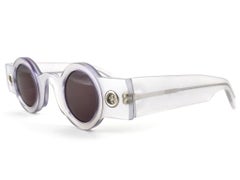 Vintage Rare Patrick Kelly " Peanut 42 " Translucent Small Sunglasses 1980'S