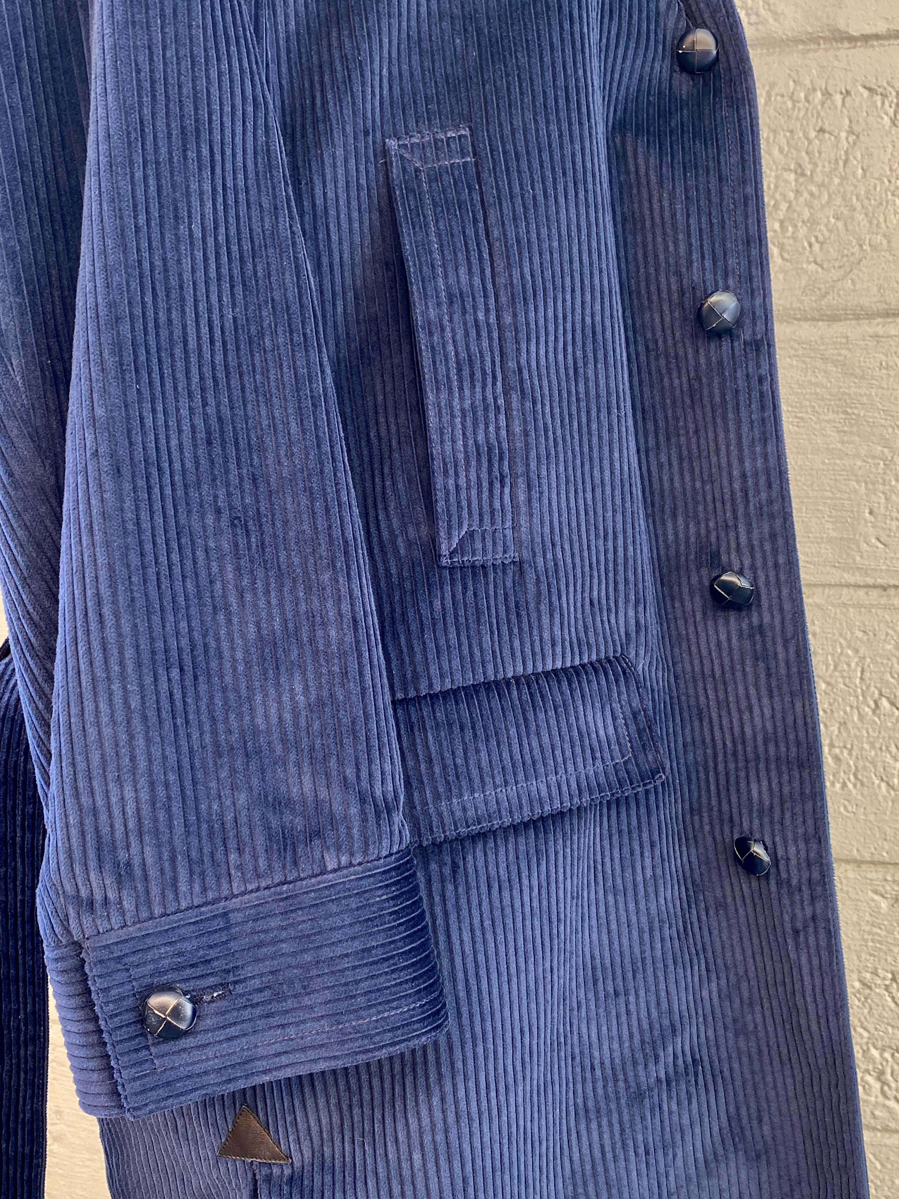 Vintage Rare Pierre Cardin Boutique Navy Blue Trench Coat  For Sale 1