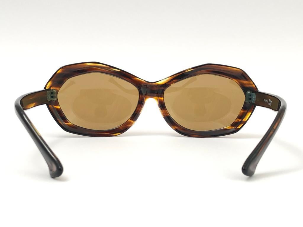 Women's or Men's  Vintage Rare Pierre Marly Nicky Oversized Avantgarde 1960 Sunglasses For Sale