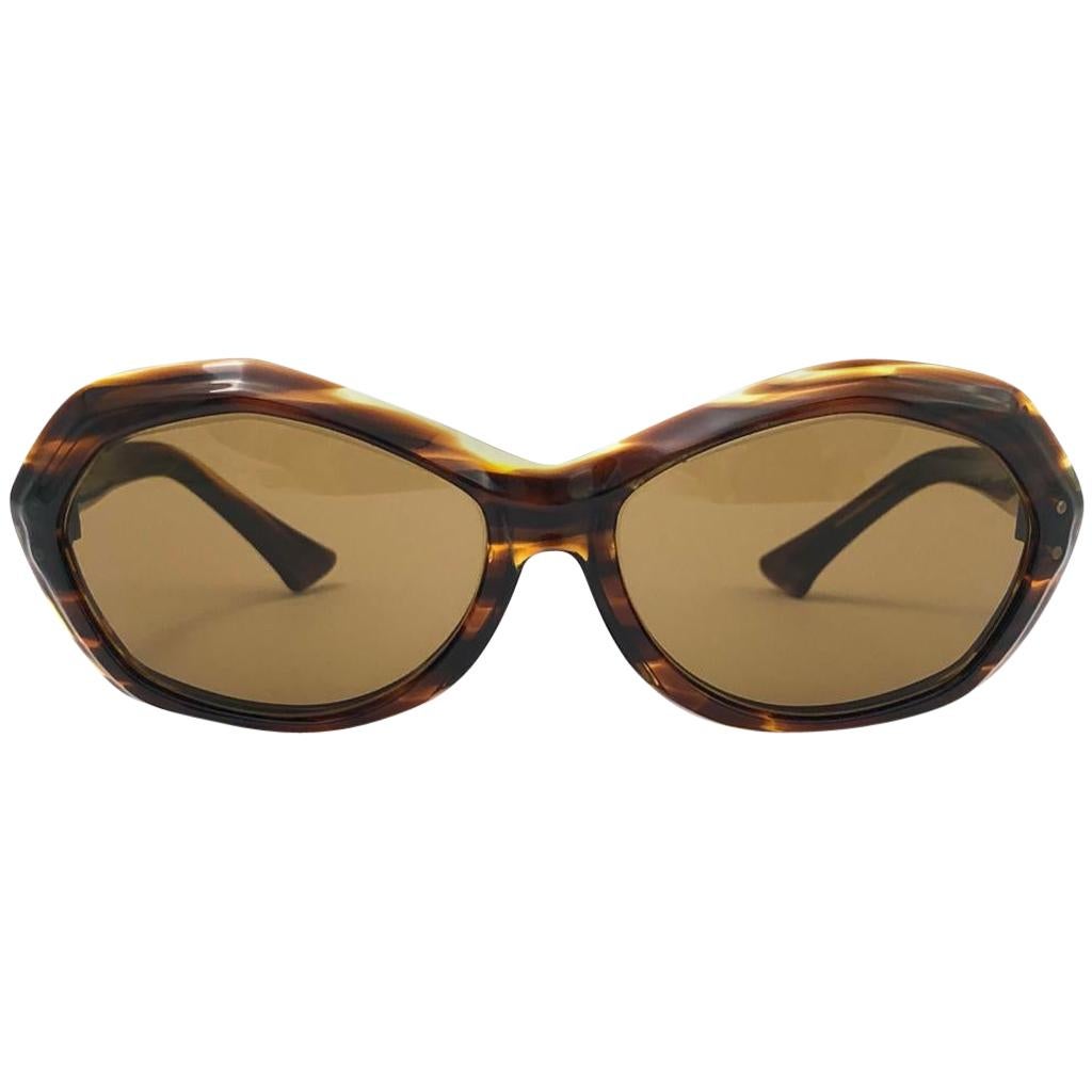  Vintage Rare Pierre Marly Nicky Oversized Avantgarde 1960 Sunglasses For Sale