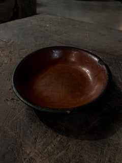 Plato Tazón de Cerámica Roja Vintage Rare