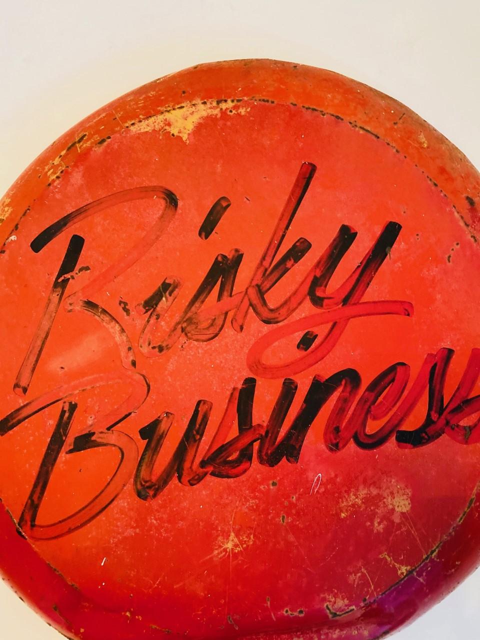 Cast Vintage Rare “Risky Business” Sign 1980s