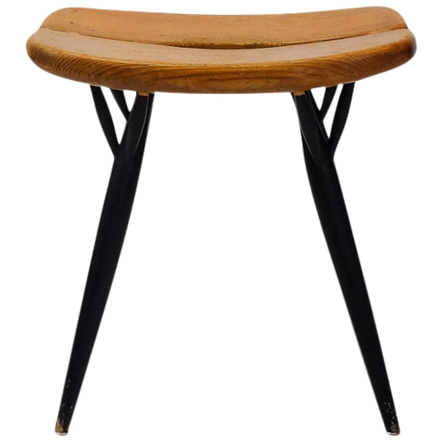 Vintage Rare Sauna Stool by Ilmari Tapiovaara For Sale