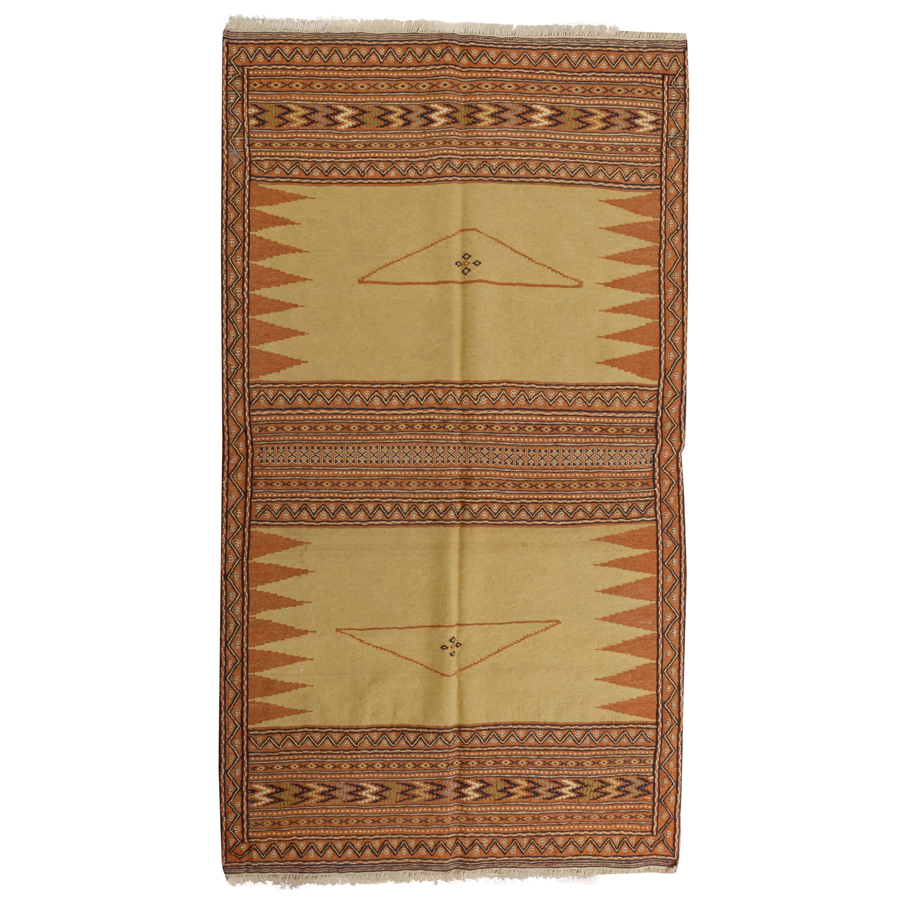 Vintage Rare "Soffreh" Kilim or Flatwave For Sale