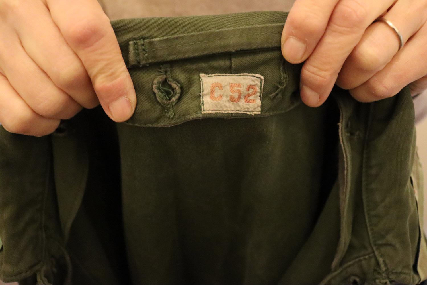 Black Vintage rare Swedish C52 Kahki Jacket For Sale