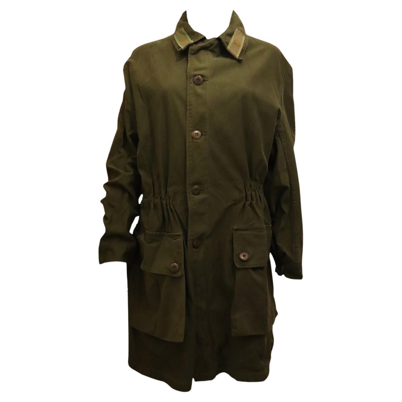 Vintage rare Swedish C52 Kahki Jacket For Sale
