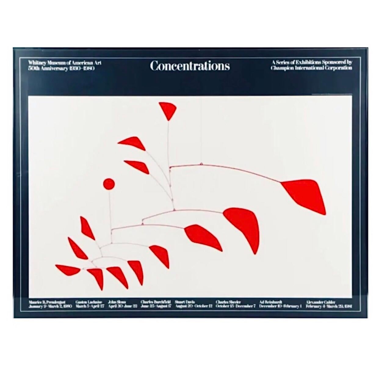 Vintage Rare XL Original Alexander Calder Museum Exhibition Lithograph Poster A+ For Sale 4