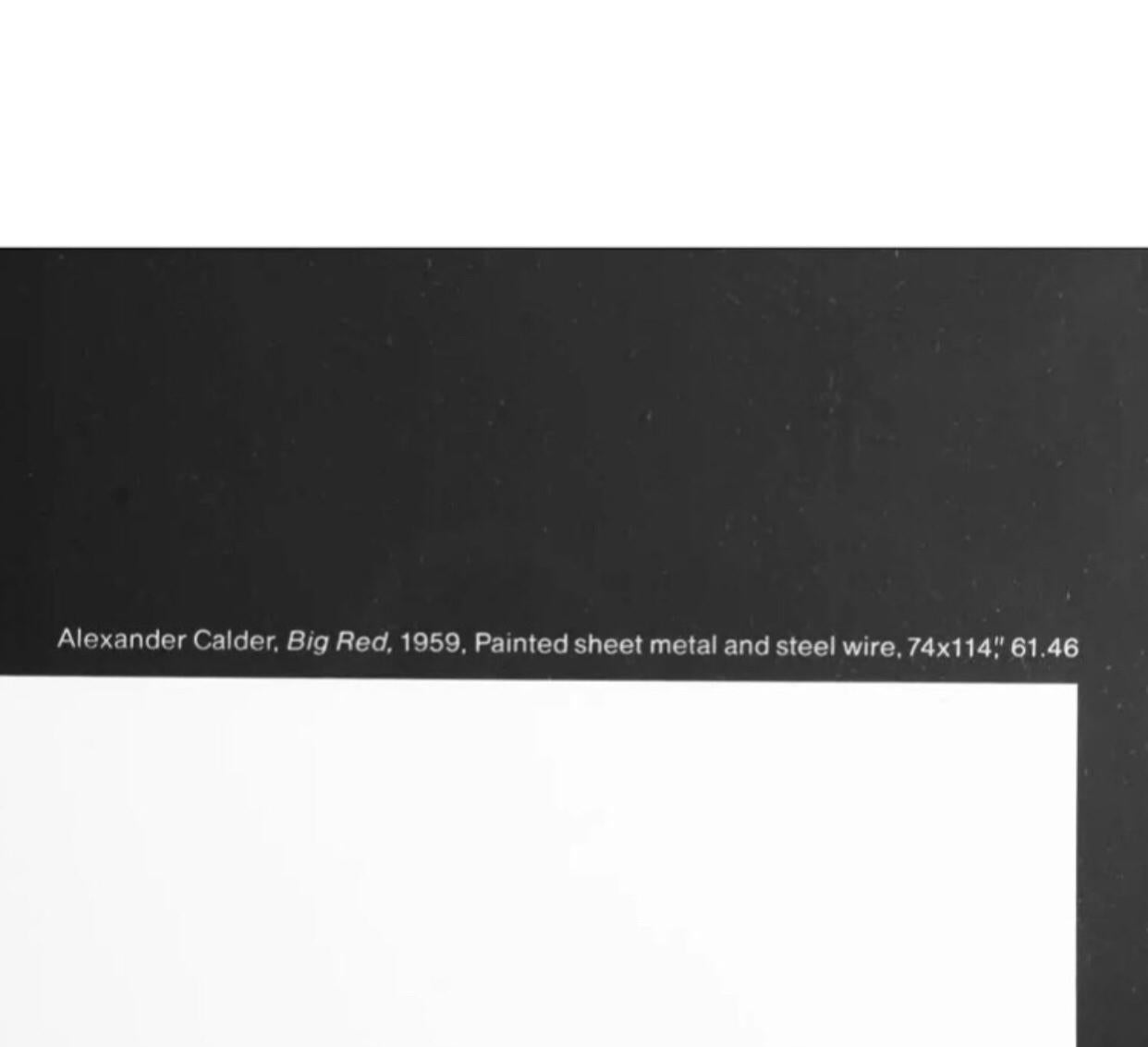 Vintage Rare XL Original Alexander Calder Museum Exhibition Lithograph Poster A+ In Excellent Condition For Sale In St.Petersburg, FL