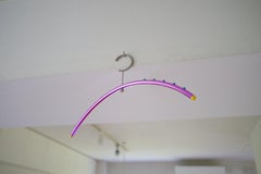 'Vintage Rare' Shiro Kuramata Aluminio Hanger Purple