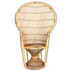 Sedia Ratan Peacock Vintage