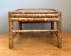 Vintage Rattan Accent Table