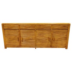 Vintage Rattan and Bamboo Sideboard, 1970s