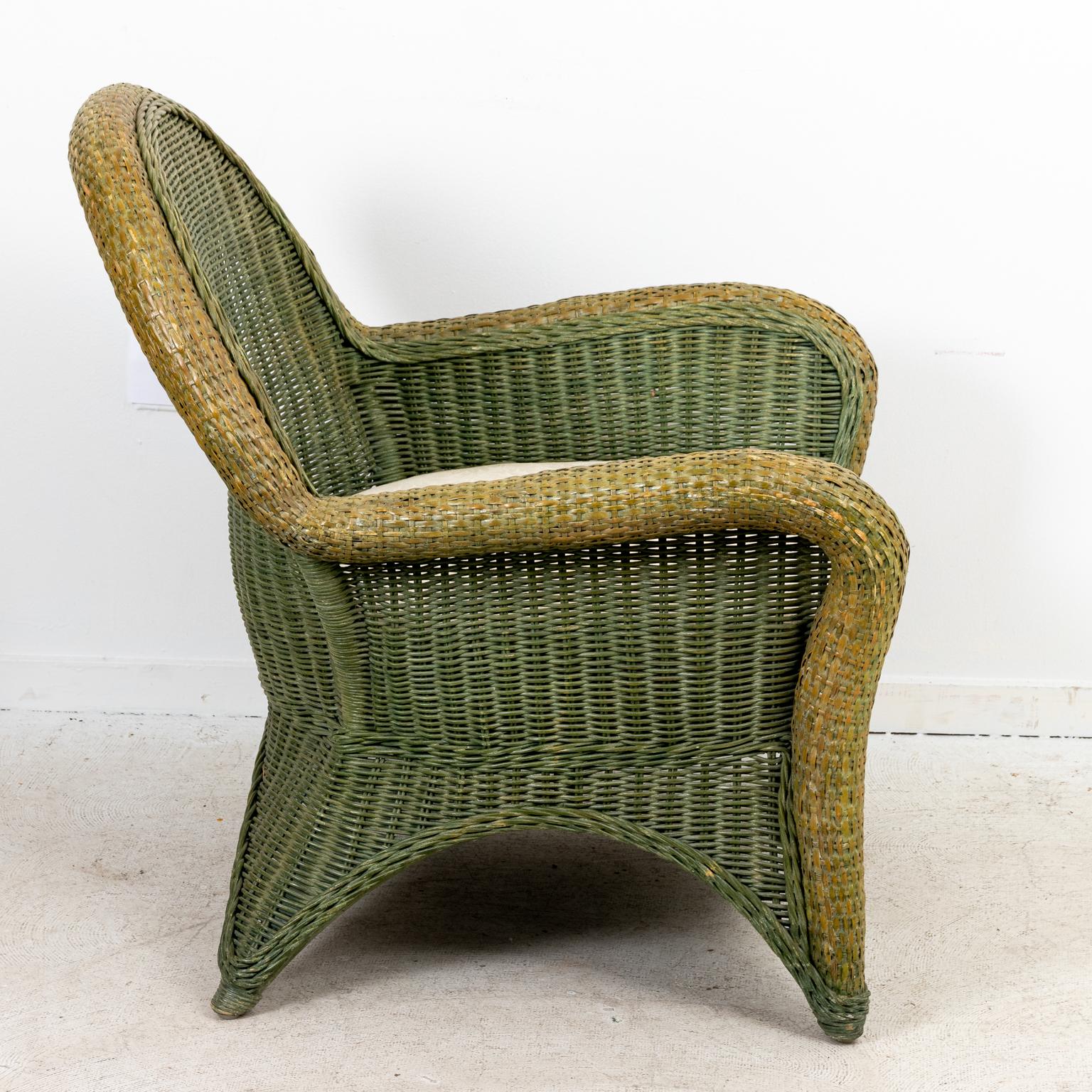 rattan armchair vintage