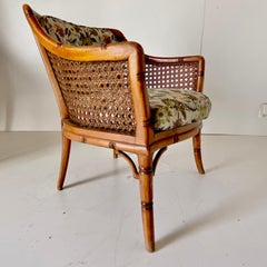 Fauteuils en rotin vintage, ensemble de deux, par Giorgetti, Italie, années 1970