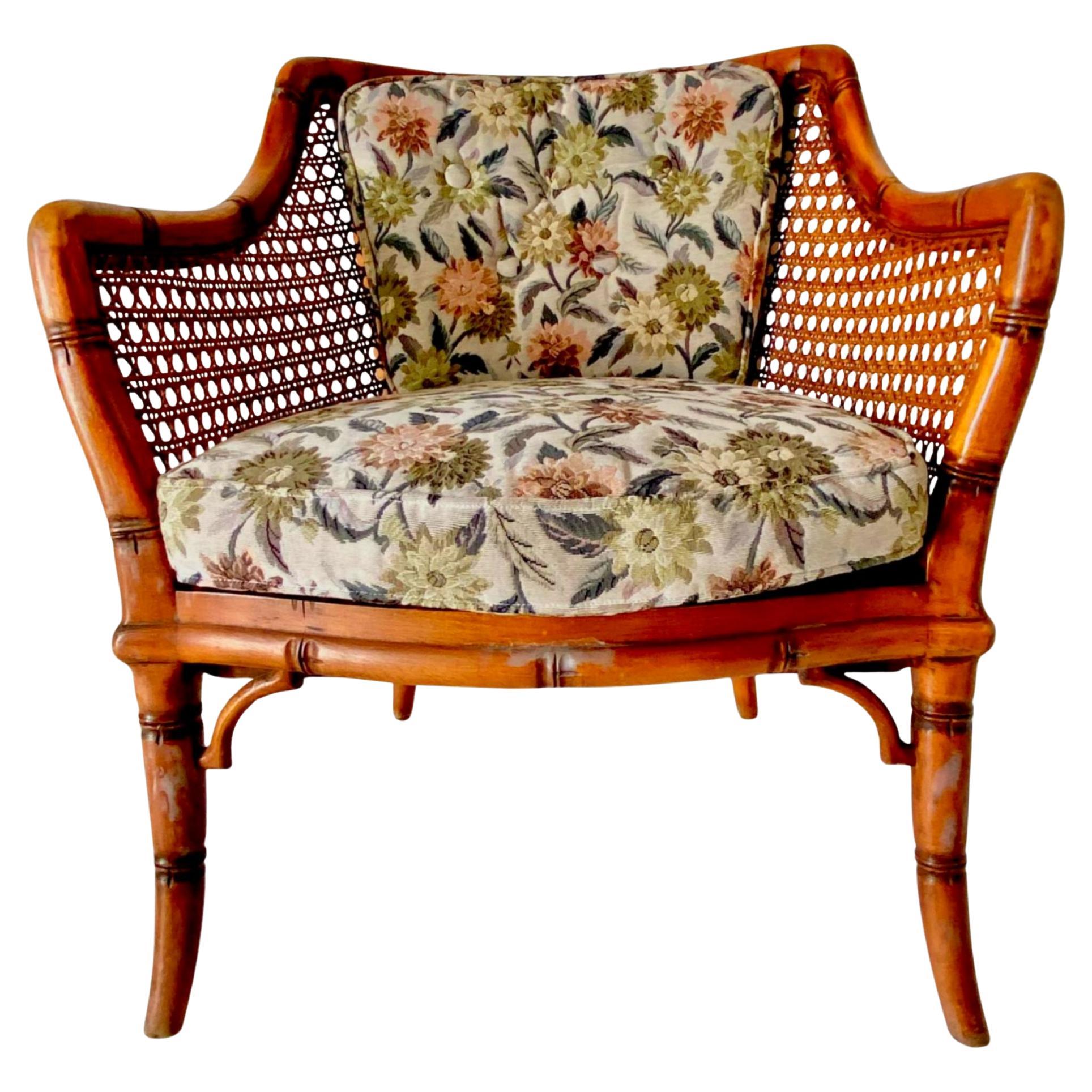 Vintage Rattan Armchairs Set of Two by Giorgetti, Italy, 1970s