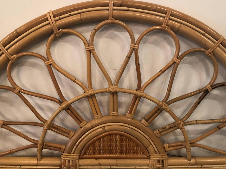 Vintage Rattan Bamboo Arched Large Wall For Sale at 1stDibs vintage