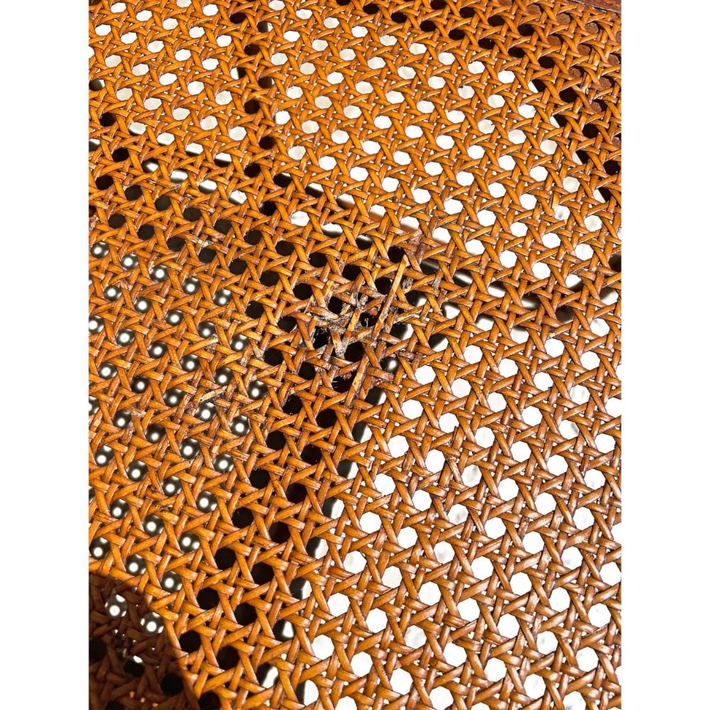 Banco Settee vintage de ratán y bambú de estilo Chinoiserie en venta 4