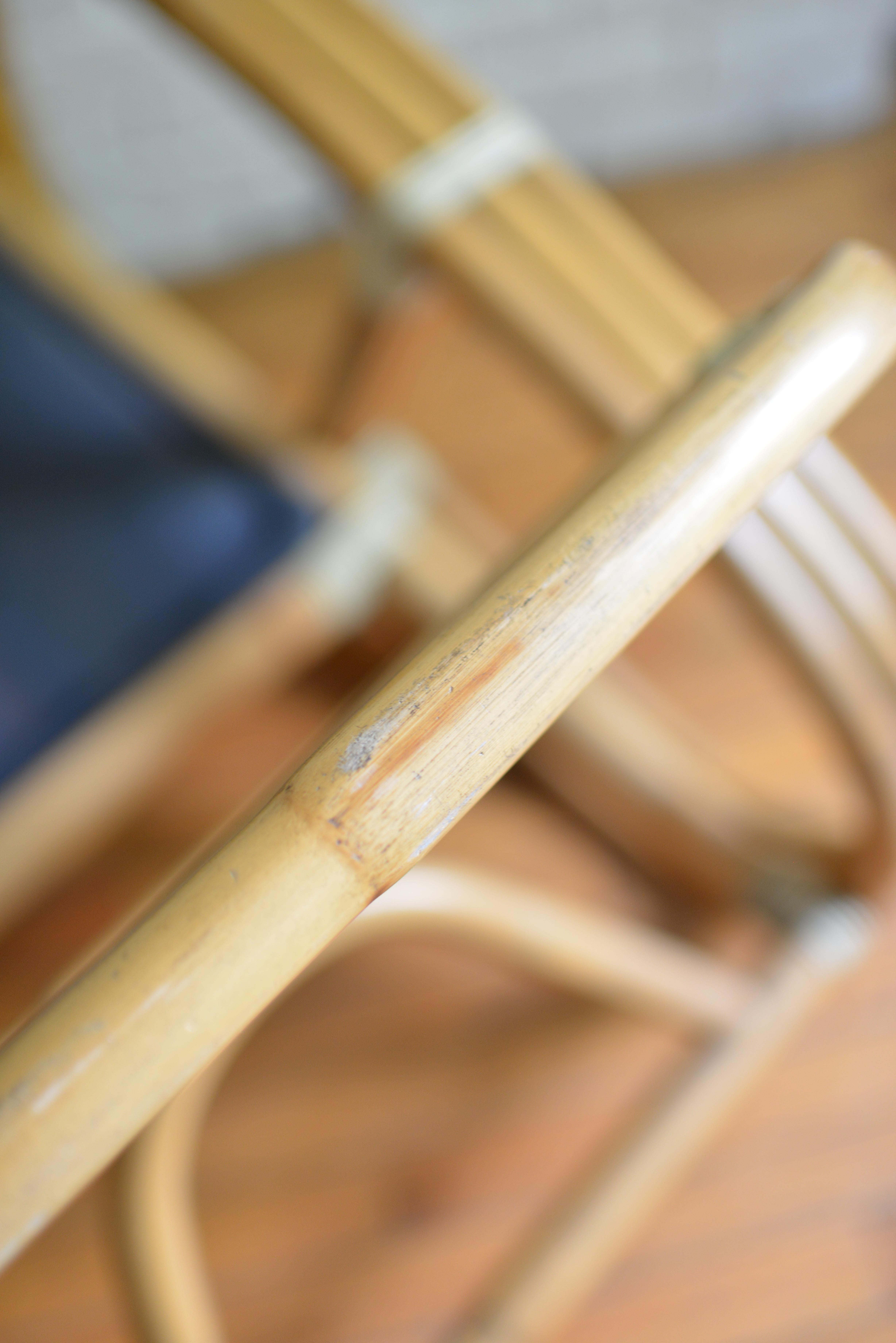 Chaise longue en bambou et rotin à la Paul Frankl en vente 10
