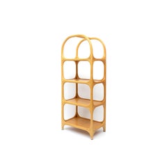 Vintage Rattan/Bamboo Shelving Unit Étagère, 1970s