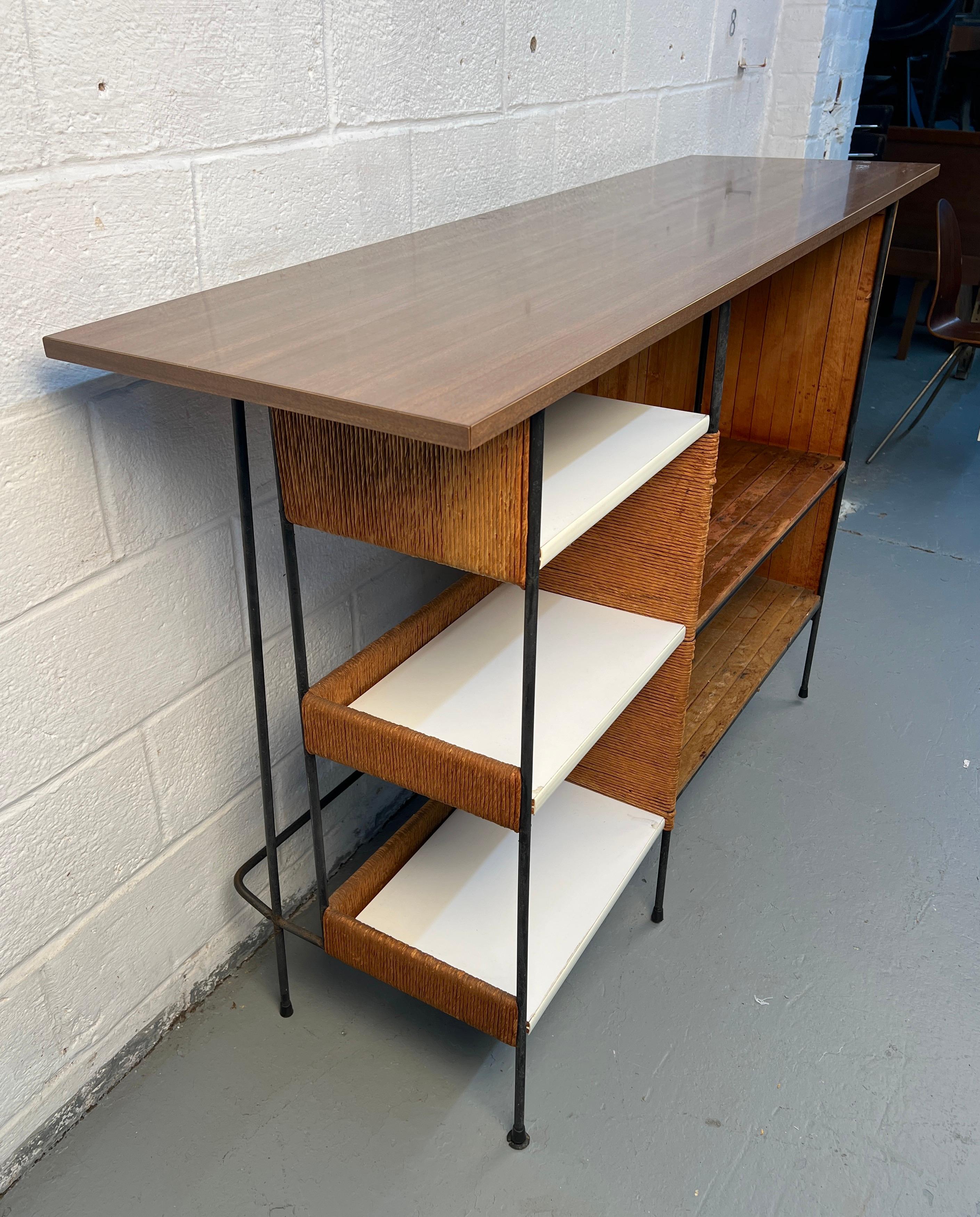 Rotin Set de bar vintage en rotin par Arthur Umanoff en vente