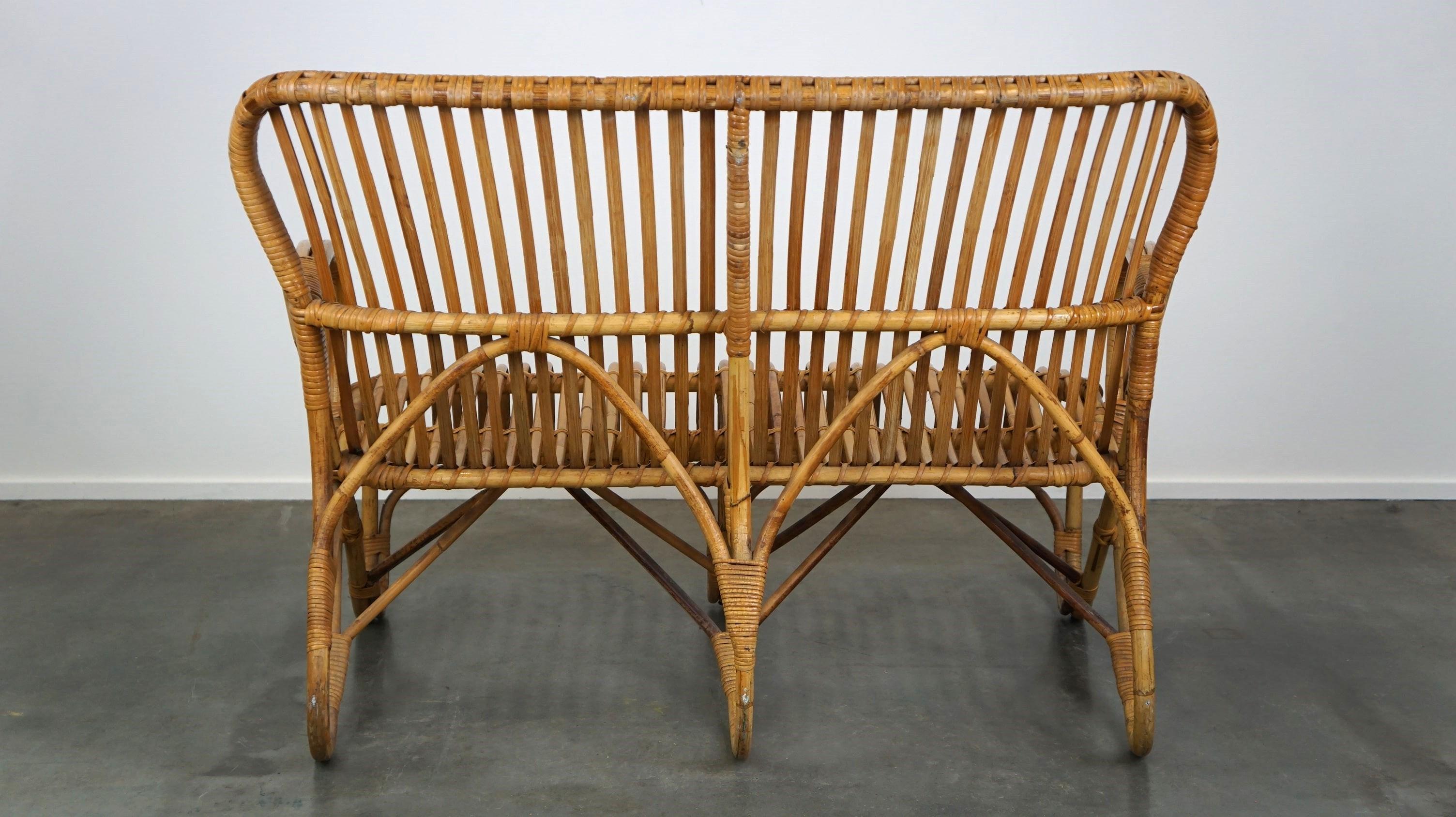 Néerlandais Belse 8, design néerlandais, 1950, canapé à 2 places en vente
