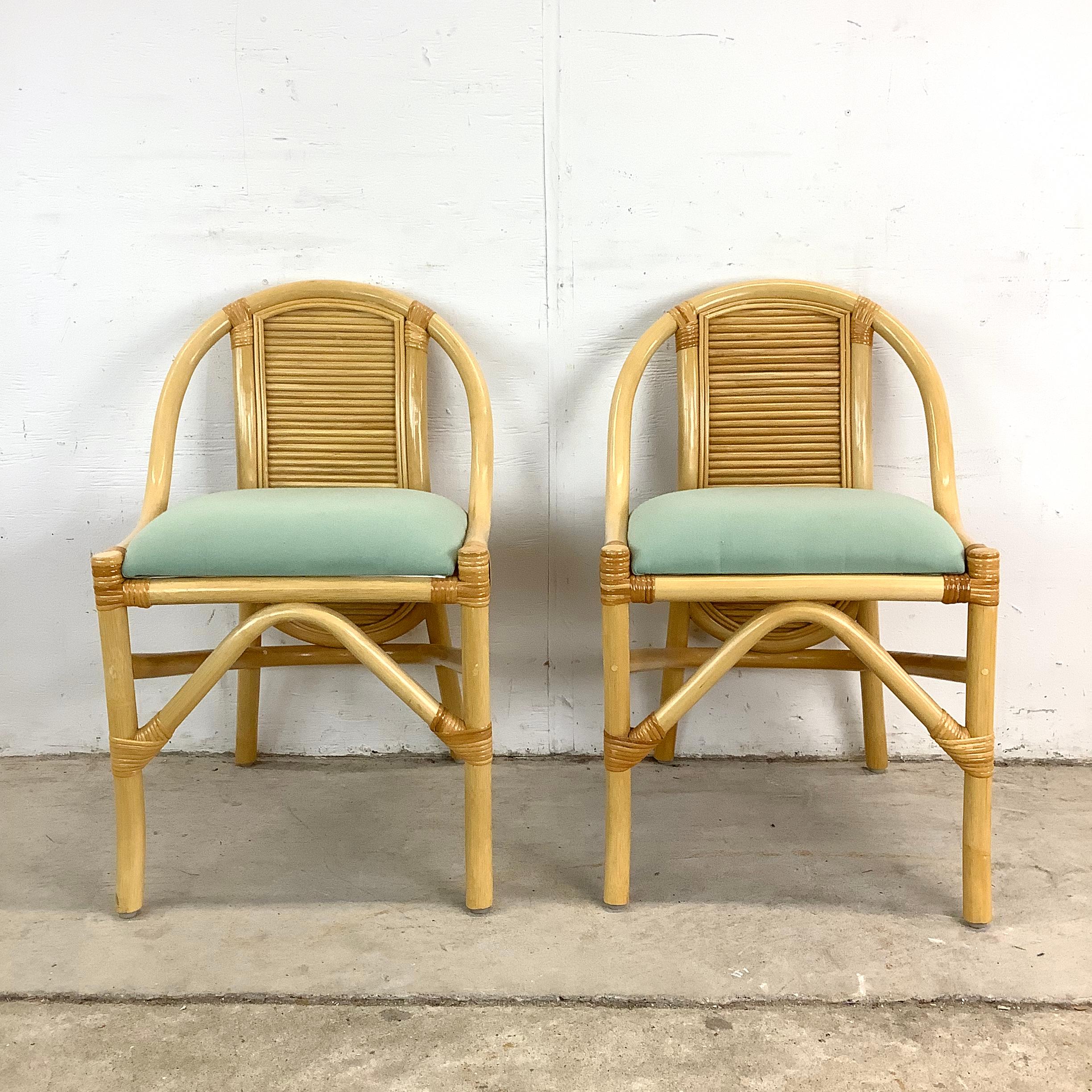Other Vintage Rattan Bistro Set- Table & Chairs For Sale