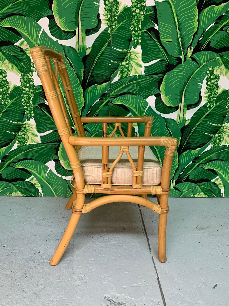 Vintage Rattan Cathedral Dining Chairs, Set of 6 at 1stDibs