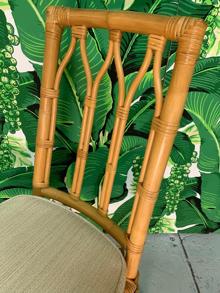 Vintage Rattan Cathedral Dining Chairs, Set of 6 at 1stDibs