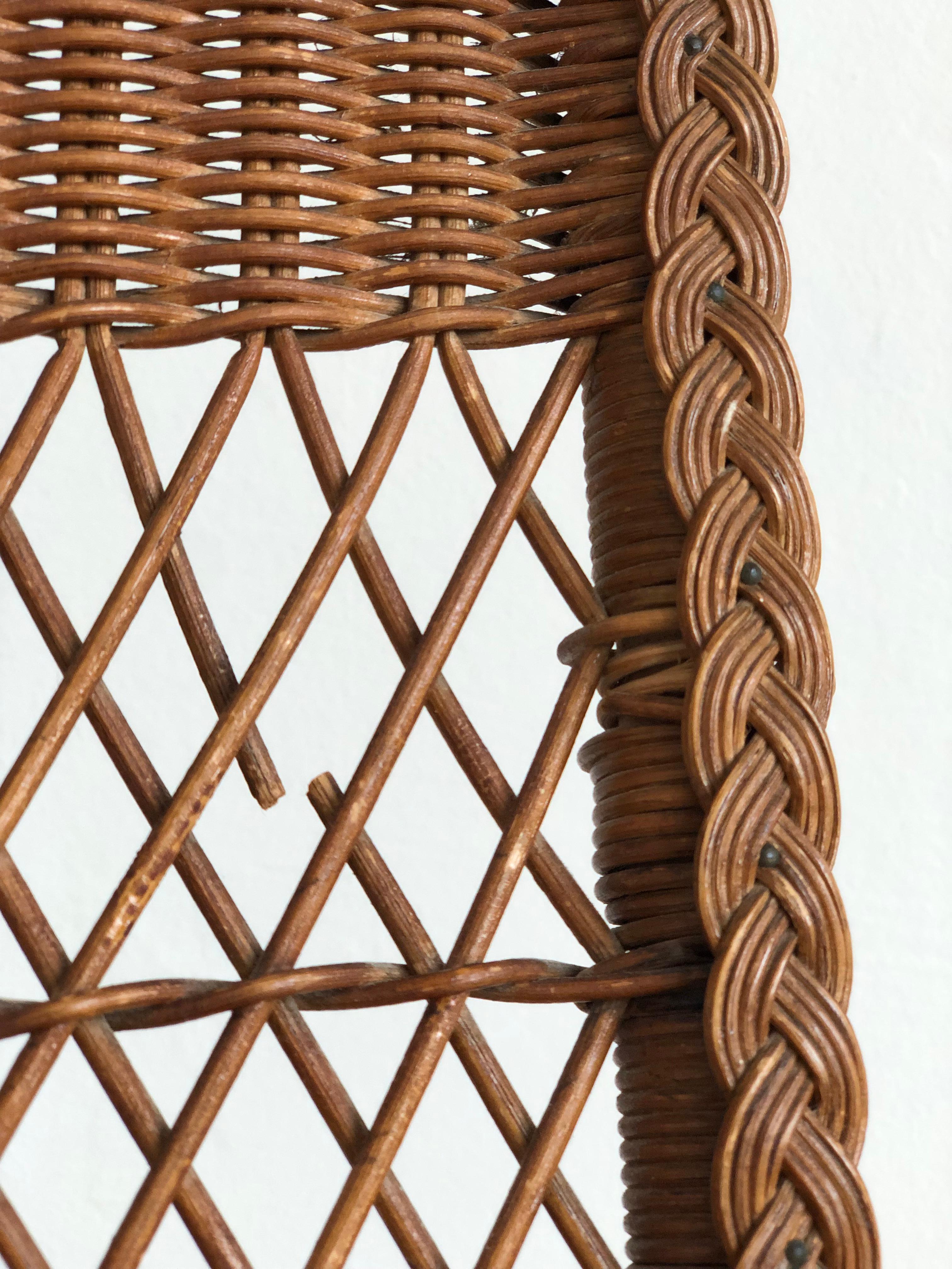 Vintage Rattan Chair by R. Wengler, Copenhagen For Sale 3