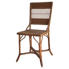Vintage Rattan Chair by R. Wengler, Copenhagen