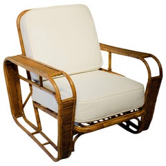 Vintage Rattan Club Chair
